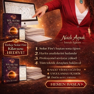 Solar Fire Programı  (Video Eğitim Seti + Türkçe Kullanım Kılavuzu)