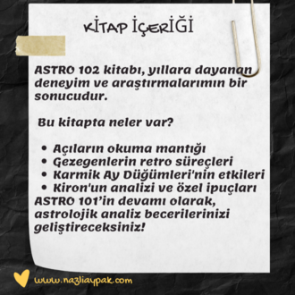 ASTRO 102 KİTABI ADINIZA İMZALI