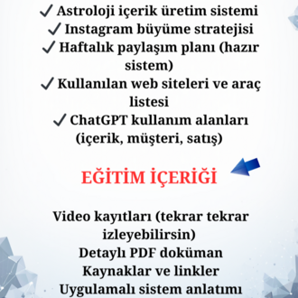 BİLGİSAYAR KULLANIMI & ASTROLOJİ DİJİTAL SİSTEM EĞİTİMİ