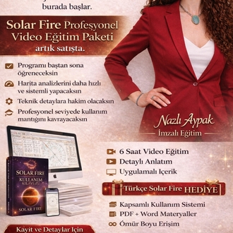 Solar Fire Programı  (Video Eğitim Seti + Türkçe Kullanım Kılavuzu)