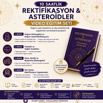 REKTİFİKASYON & ASTEROİDLER PRATIGI VİDEO EĞİTİM SETİ