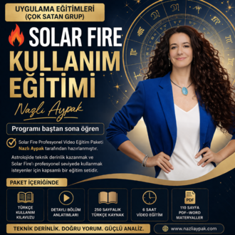 Solar Fire Programı  (Video Eğitim Seti + Türkçe Kullanım Kılavuzu)