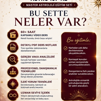 İleri Seviye Uzmanlık & Master Astroloji Video Eğitim Seti