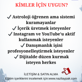 BİLGİSAYAR KULLANIMI & ASTROLOJİ DİJİTAL SİSTEM EĞİTİMİ