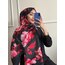 SİYAH-PATLAK NAR ÇİÇEĞİ/GÜL DESEN ŞAL
