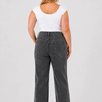 Büyük Beden Hamile Kot Pantolon -Karın Destekli ve Ayarlanabilir Belli Jeans