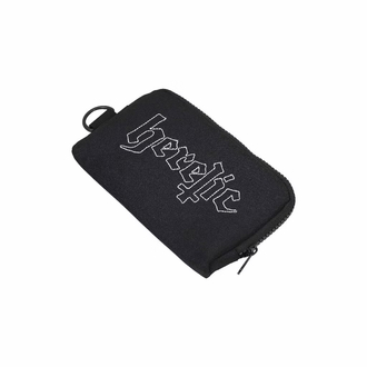 heretic black street wallet genesis beyaz detaylı kompakt erkek cüzdanı