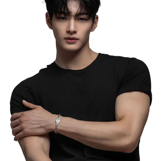 minbin titanium double layer hip hop erkek bileklikten 