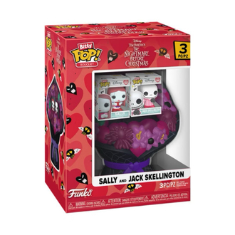 funko bitty pop nightmare before christmas sally jack sevgili buketi