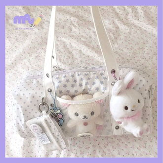 soft white aesthetic shoulder bag günlük şıklık çantası