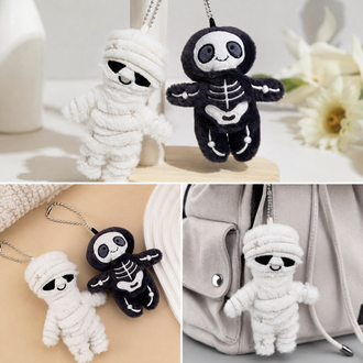 boo mummy scary plush anahtarlık premium yumuşak kore tarzı koleksiyonu