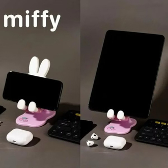 bns series miffy katlanabilir telefon tutucu, sevimli tavşan tasarımlı aksesuar