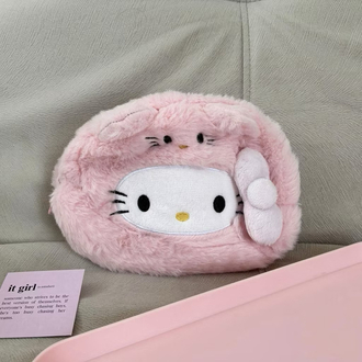 mocorie lullapets hello kitty leopard pencil pouch – peluş kalemlik