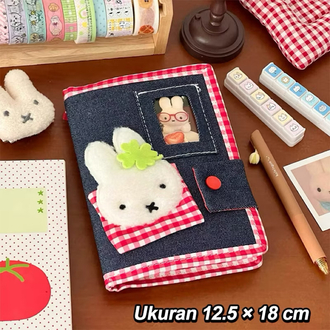 miffy denim vintage estetik günlük defter tatlı tavşan notebook a6 kanvas