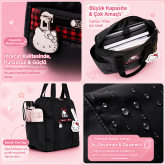 hello kitty soft pink waterproof günlük sırt çantası kadın