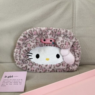 mocorie lullapets hello kitty leopard pencil pouch – peluş kalemlik