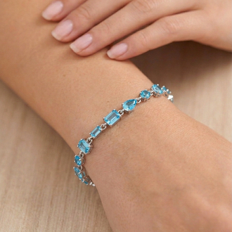 Mavi Romance Bileklik | Silver