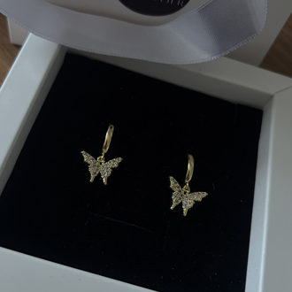Kelebek Küpe | Gold