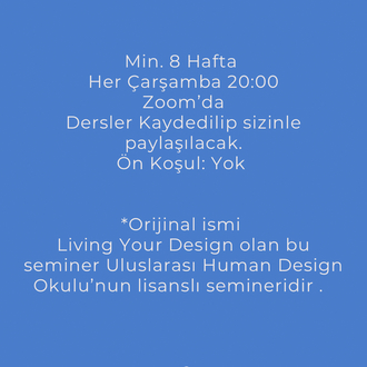 Dizaynını Yaşa Semineri 
