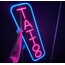 TATTOO Neon LED Tablo 