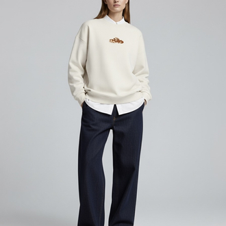 Aysel Maça | Ekru Oversize Sweatshirt