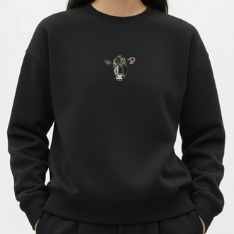 Angus | Siyah Oversize Sweatshirt