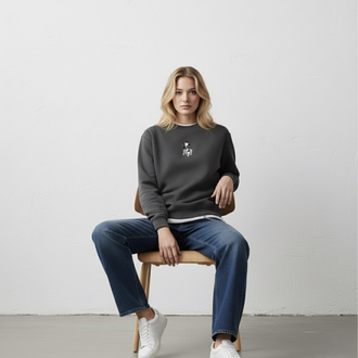 Aynur Tarzan | Antrasit Oversize Sweatshirt