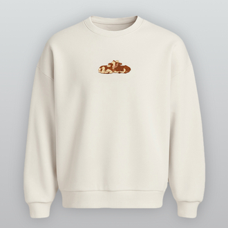 Aysel Maça | Ekru Oversize Sweatshirt