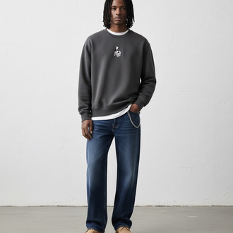 Aynur Tarzan | Antrasit Oversize Sweatshirt