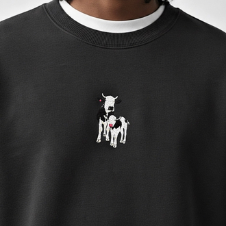 Aynur Tarzan | Antrasit Oversize Sweatshirt