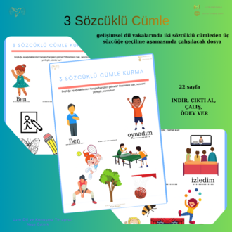 3 Sözcüklü Cümleye Geçiş