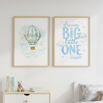 Uçan Balonlu 2’li Poster Seti