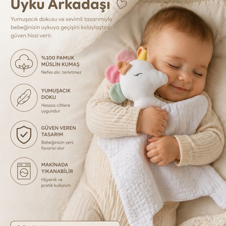 Unicorn Uyku Arkadaşı 35*35 cm