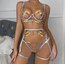 Floral Oasis Elegance Jartiyerli Set//Blue