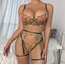 Floral Oasis Elegance Jartiyerli Set//Green