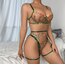 Floral Oasis Elegance Jartiyerli Set//Green
