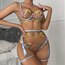 Floral Oasis Elegance Jartiyerli Set//Blue