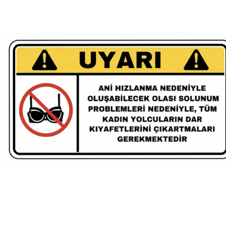 Premium UV Baskılı 10x5 cm Türkçe Aşırı Hızlanma Sticker - Vernikli Oto Aksesuar