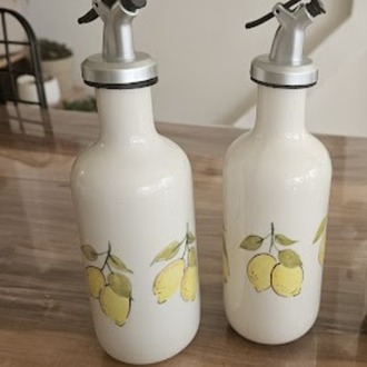Limon Desenli Yağdanlık