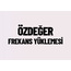 ÖZDEĞER FREKANS YÜKLEMESİ
