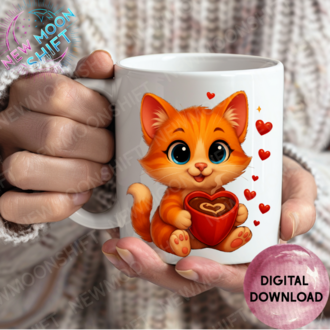Sevimli Kedi Mimu - Valentine Day 80 PNG