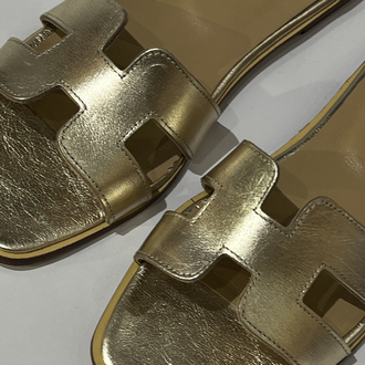 Hermes Women’s Leather Slides
