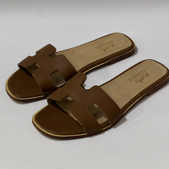 Hermes Women’s Leather Slides