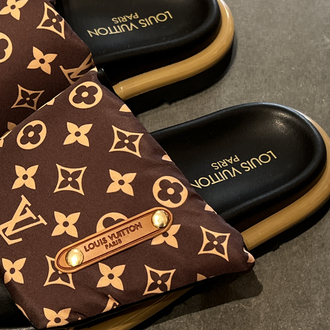 Louis Vuitton Women’s Leather Slides