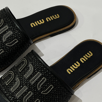 MIU MIU WOMEN’S SLIDES