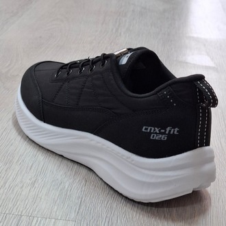 Conpax Unisex Spor Ayakkabı Siyah-Beyaz