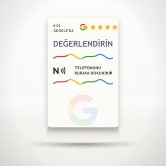 Google Yorum Standı — Beyaz / Sade