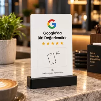 NFC Google Yorum Standı (10x) - Adet fiyatı: 299 TL KDV dahil