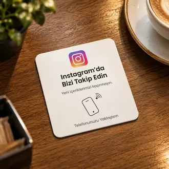 NFC Instagram Takip Kartı (Tekli)