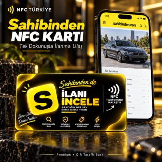 Sahibinden İlan NFC Kartı | Premium Çift Taraflı Baskı